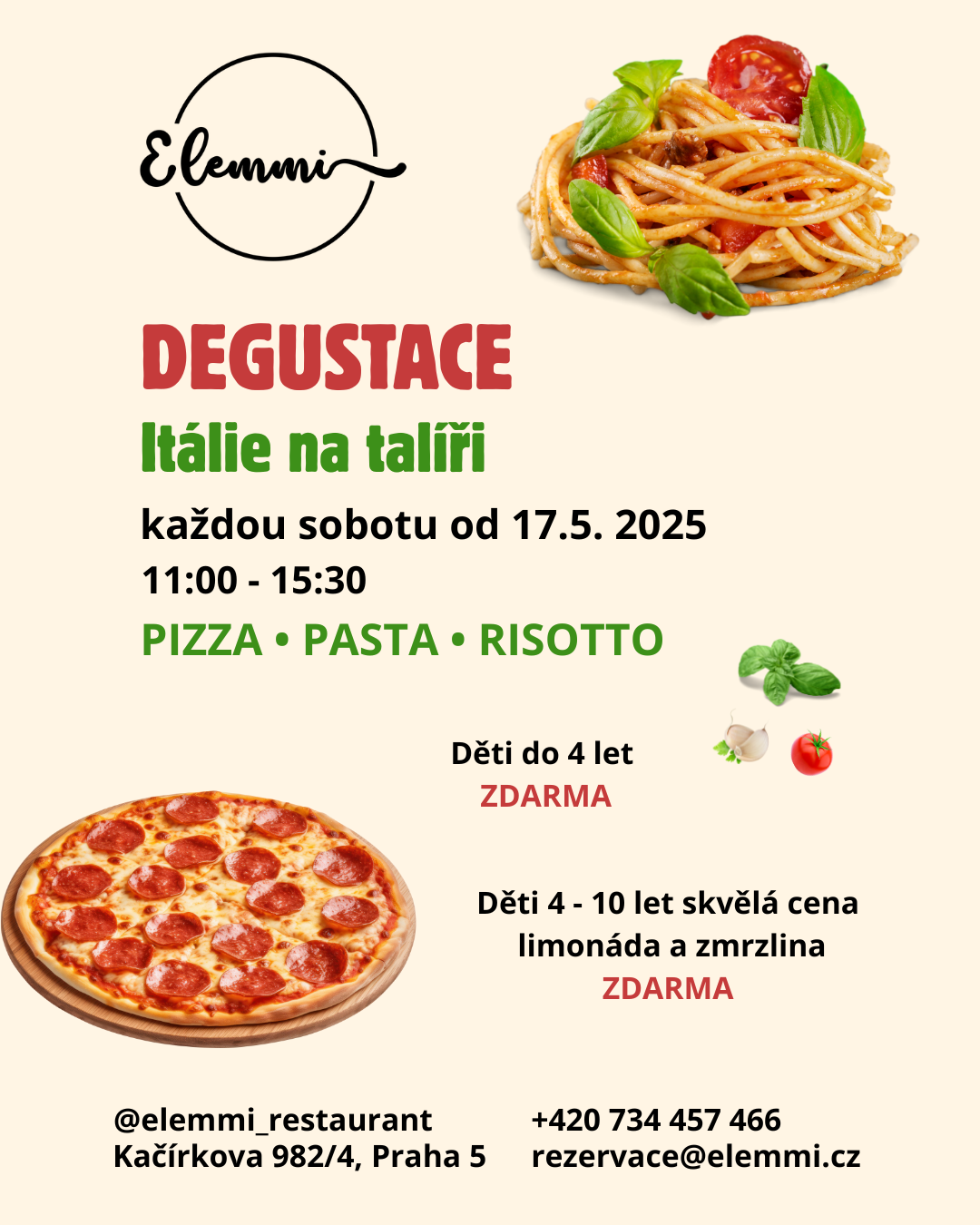 Catering z restaurace Elemmi